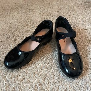 Kids Capezio Tap shoes size 1 VGUC